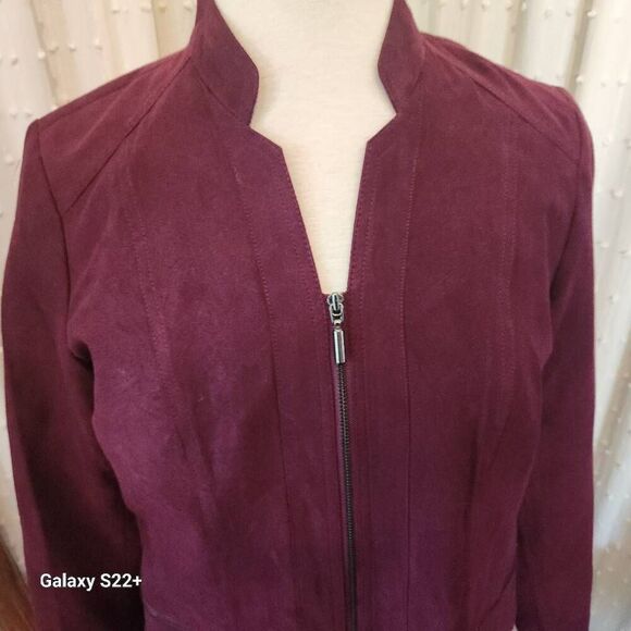 J16  Studio Works dressy faux suade jacket - Picture 7 of 10